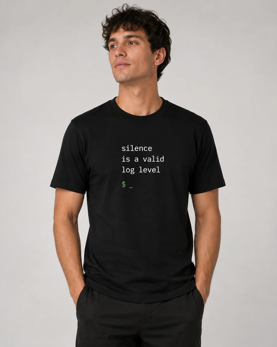 Silence Is a Valid Log Level Tee